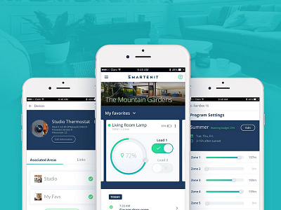 Smartenit APP app automation rules iot smartenit ui ux