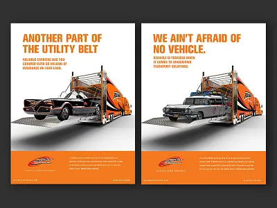 Reliable Star Cars advertising art direction bat mobile concept design graphic design print reliable carriers trucks