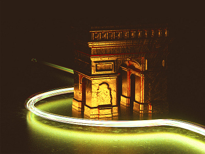 Chris Froome winner Tour de France / Day 07 abstract cinema 4d corona cris de france froome paris render tour winner