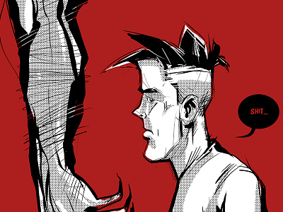 Settlement Promotion #1 advertisement black and white character design comics digital drawing halftone illustration ink
