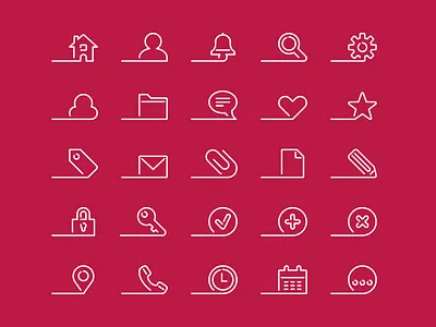 Afloat - 25 Premium icons branding dutch design icon design icon designer iconography icons iconset stock ui ux