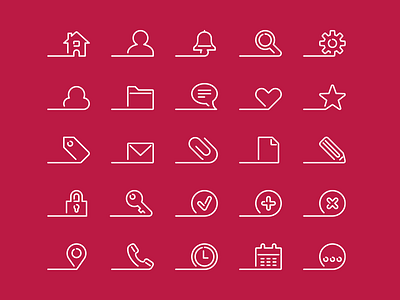 Afloat - 25 Premium icons branding dutch design icon design icon designer iconography icons iconset stock ui ux