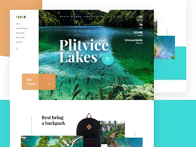 Vacaction Destination 2 adventure clean grid vacation webdesign website