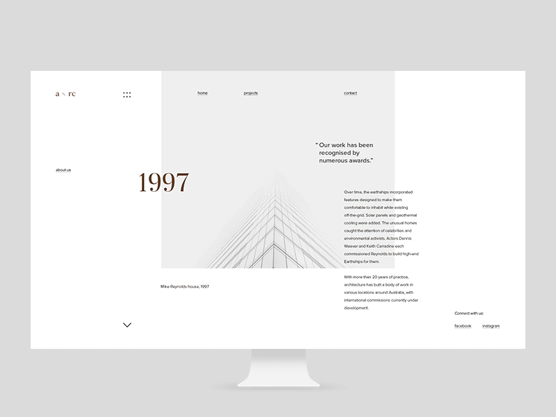 ARC team page animation animation behance concept design desktop gif layout scroll ui ux web website