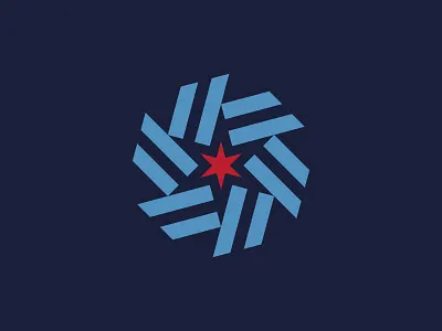 Illinois (WIP) blue brand chicago flag illinois logo mark star stripes trademark