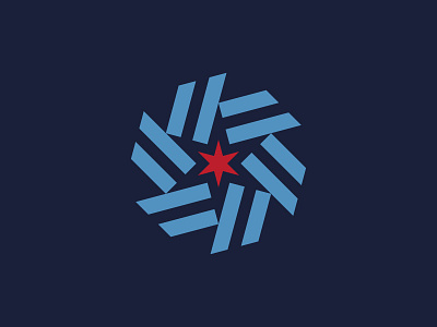 Illinois (WIP) blue brand chicago flag illinois logo mark star stripes trademark