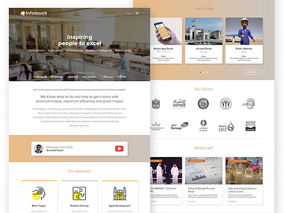 Infotouch - Software House agency business case studies design gcc it layout software house ui ux web