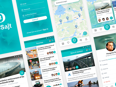 Municipal Corporation – Projects App app comment corporation design like mobile municipal news profile ui ux