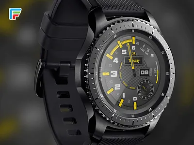 Biker ai android wear brand branding earth gears3 glow smart watch space spaceship ui wearable