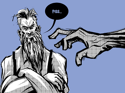 Settlement Promotion #2 advertisement black and white character design comics digital drawing halftone illustration ink