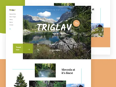 Vacaction Destination 3 adventure clean grid vacation webdesign website