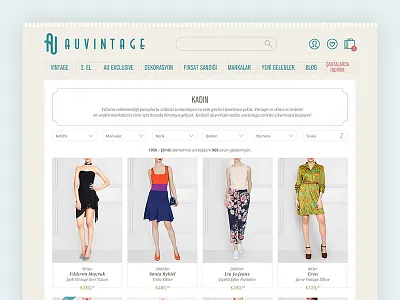 AUVINTAGE - Product List Page auvintage design ecommerce product ui ux vintage web