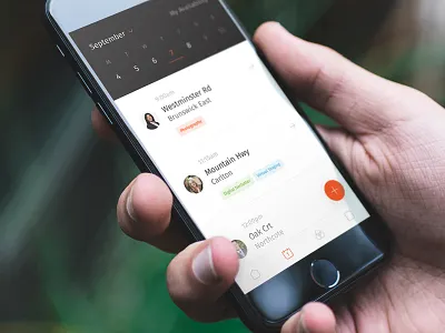 Daily Schedule app bookings calendar clean ios minimal mobile modern schedule