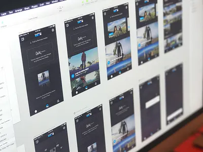 GoPro QuikStories dark editing gopro icons quikstories ui design ux design video