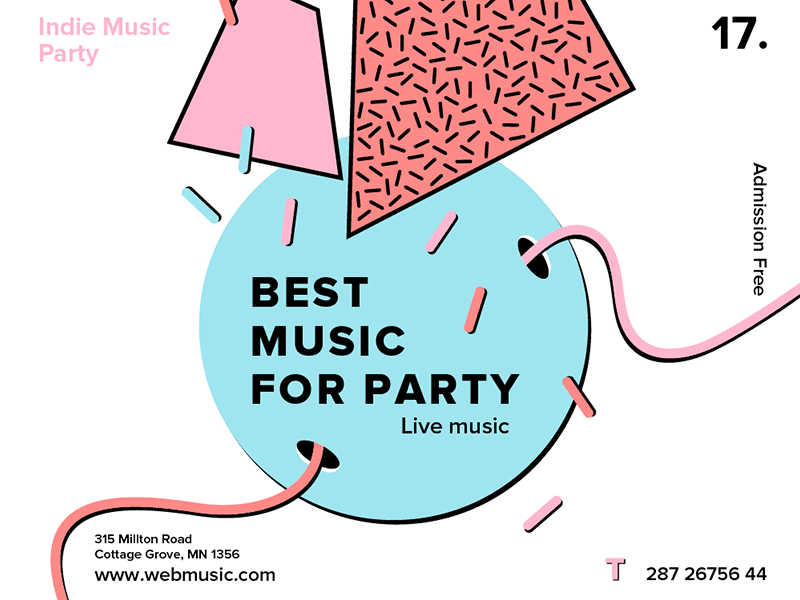 Music Party | Modern and Creative Templates Suite banner branding business card cover envelope flyer folder identity post poster print social media