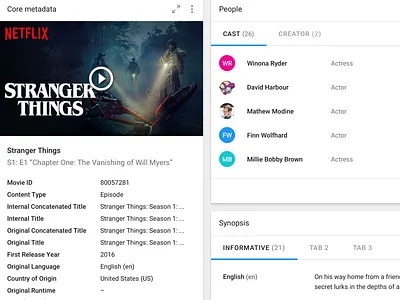 Loc Reference Tool - Netflix Localization Platform cards material design movies netflix platform design responsive stranger things tools ui ux