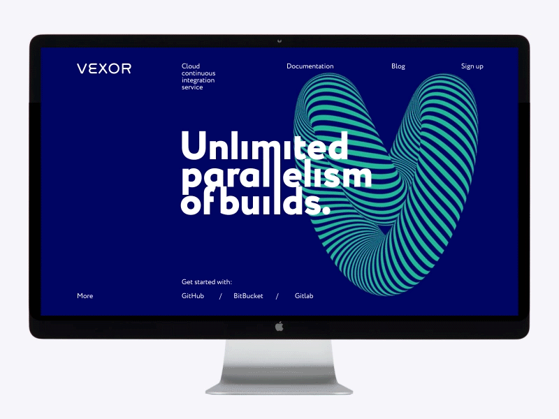 Continuous Integration service landing cloud continuous evrone integration landing lp promo service site vexor