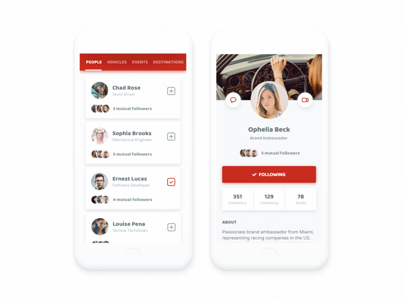 User Profile Animation by Pontus Wellgraf on Dribbble