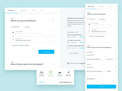 Travel Search Designs product design search travel ui ux