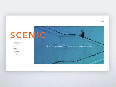 Scenic Website Redesign - alt option #1 bank gif investment professional redesign refresh web design website