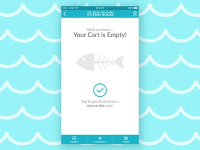 Empty State - Food Ordering App empty cart empty state food app mobile app ordering app shopping cart ui user experience user interface ux