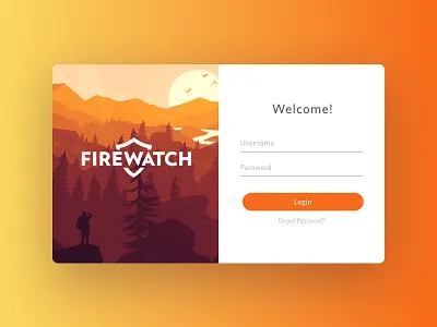 Sign up form camp daily forest form gradient modal mountain outdoors register sign ui up