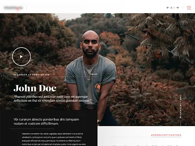 Emotional Website contrast emotional interview ux video website