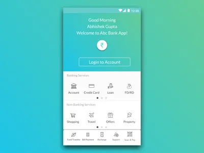 Banking Mobile App Design app banking design mobile