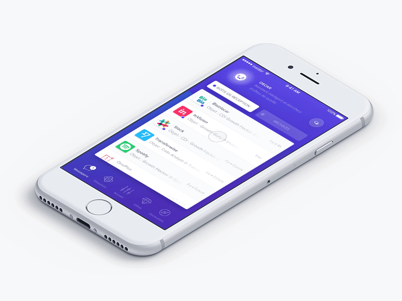 Insidor 2.0 iOS app - Messagerie ai app bot chat hr insidor job messagerie messages platform user work