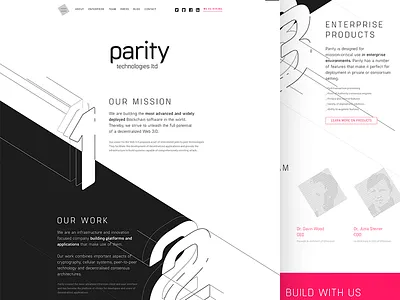 Parity Tech Layout bitcoin currency ethereum parity security simple software technology virtual website