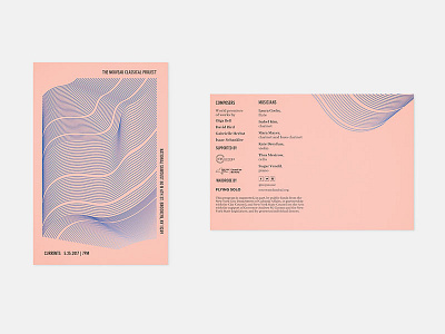 The Nouveau Classical Project event flyer invitation music post card
