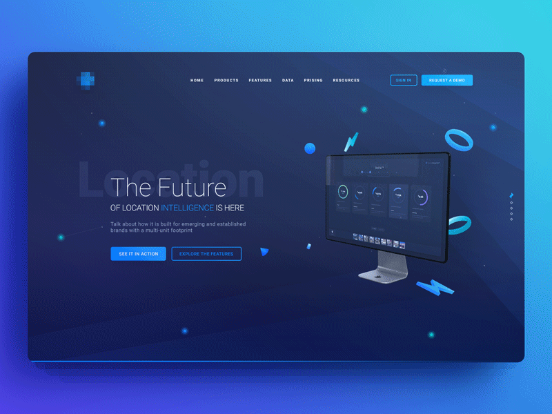 Hero Image Design 3d after affects design hero image interface landing landing page page promo site ui ui design user user inteface web web design web interface webdesign website design