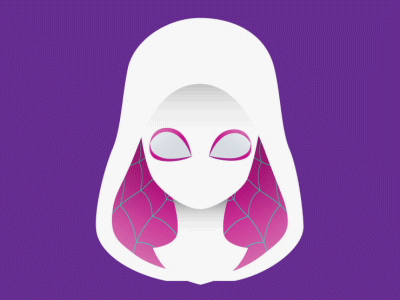 Spider Gwen R&D 2d animation character spider gwen spidergwen vector