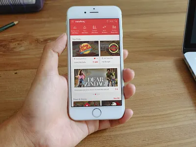 Nearbuy app clean design experience interface ios mobile restaurant ui user ux