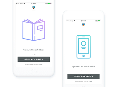 Shelf — Onboarding (Part 2) android app ios mobile onboarding sign up welcome