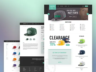 Webshop cap clothing e commerce ecommerce football nfl product product listing shop store webshop
