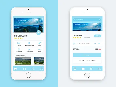Trip booking app android app holiday hotel ios iphone mobile travel trip ui ux