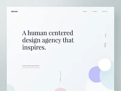 Brand Design Agency Exploration - 02 agency design flat grid menu navigation portfolio print site typography web