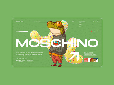 Fashion design design fashion frog graphic design illustration landig page landing minimalism ui