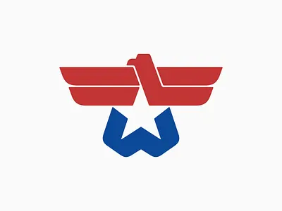 American Eagle Logo animal bird eagle falcon flight freedom government logistics logo mail nature post shipping sky star strength symbol usa wildlife wings