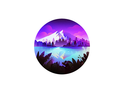 Scenery Illustrations cloud flowers illustrations theme lake river landscape mountain weather rainforest scenery tourism sea moonlight snow summer trees flat