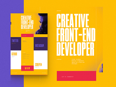 Igor Bumba Personal Website clean frontend landing may1reboot minimal personal portfolio simple typography ui web website