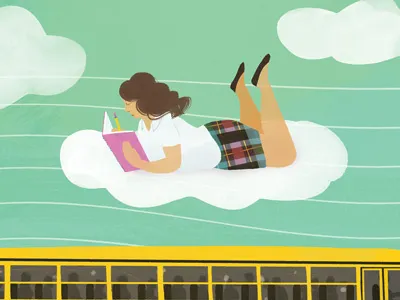 The Last Word bully editorial escape illustration school school bus uniform writing