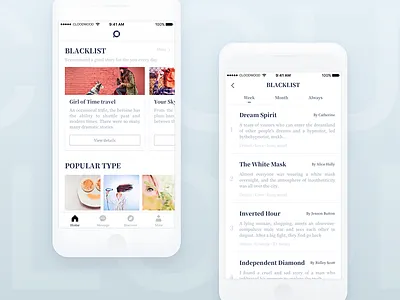 Blacklist app clean collection goods image kit list listing type typography