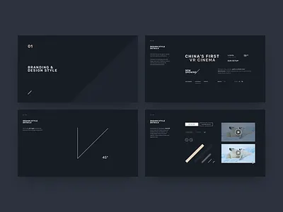 HelloVRP - Design Proposal Slides ales nesetril angle cinema concept design style landing page parallax slides strv style guide virtual reality vr