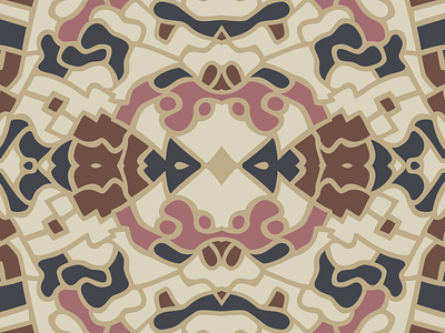 mirrored shapes design illustration