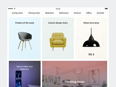 Raumbild iPad app 3d app constructor design fair furniture ipad mobile ui ux