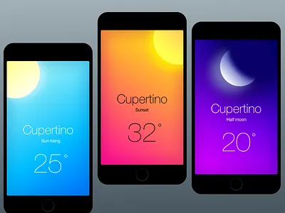 Weather - Gradients gradients minimal simple weather