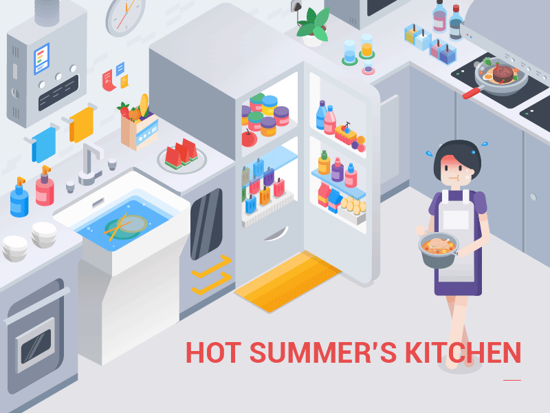 illustration|mom ai kitchen