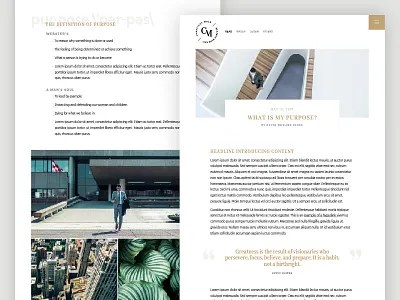 Conscious Male :: Blog Post blog collection community conscious lifestyle modern purpose ui ux web design wellness